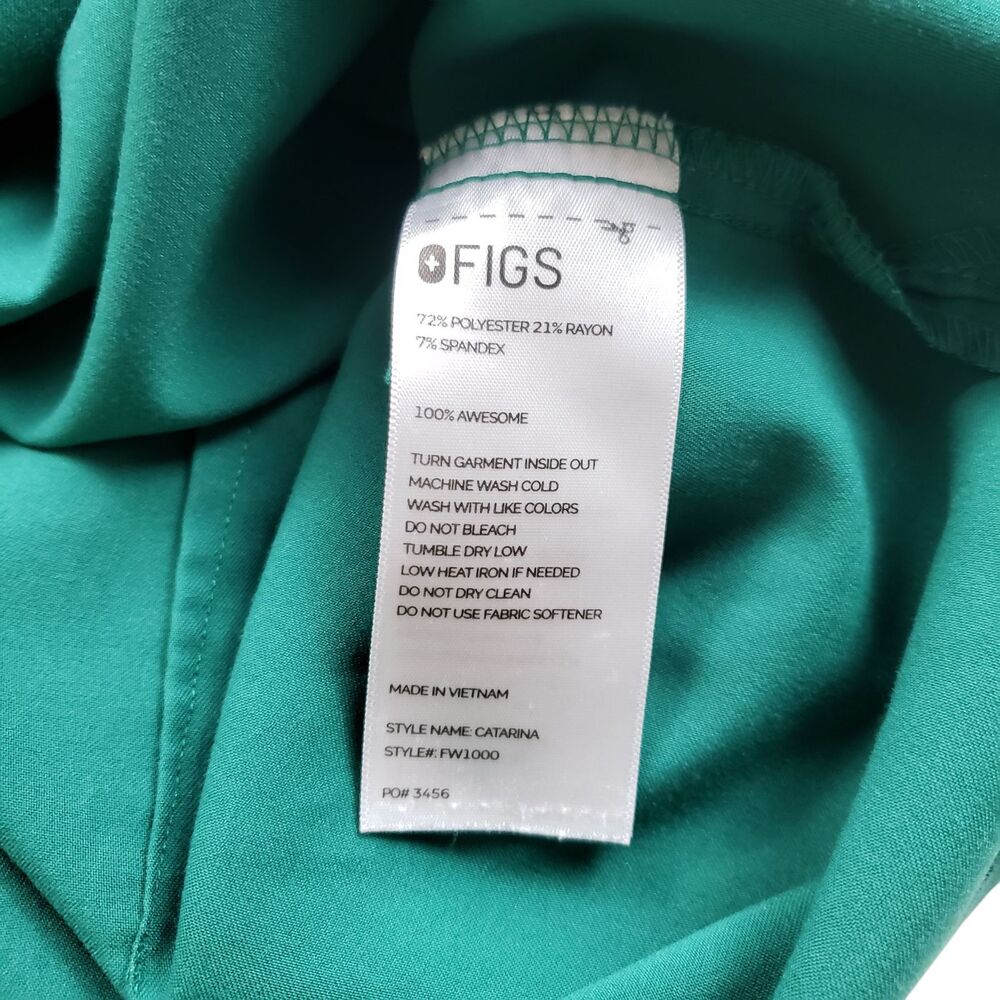 Figs Catarina One Pocket Scrub Top Womens Small V-Neck Lot of 2 - Picture 4 of 12